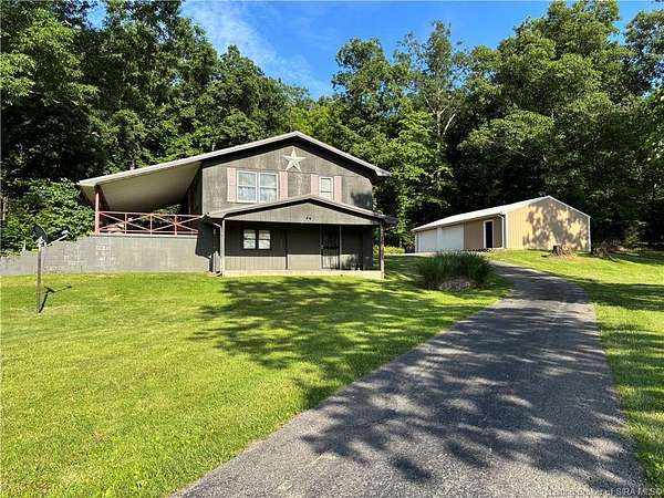 8.64 Acres of Land with Home for Sale in Paoli, Indiana