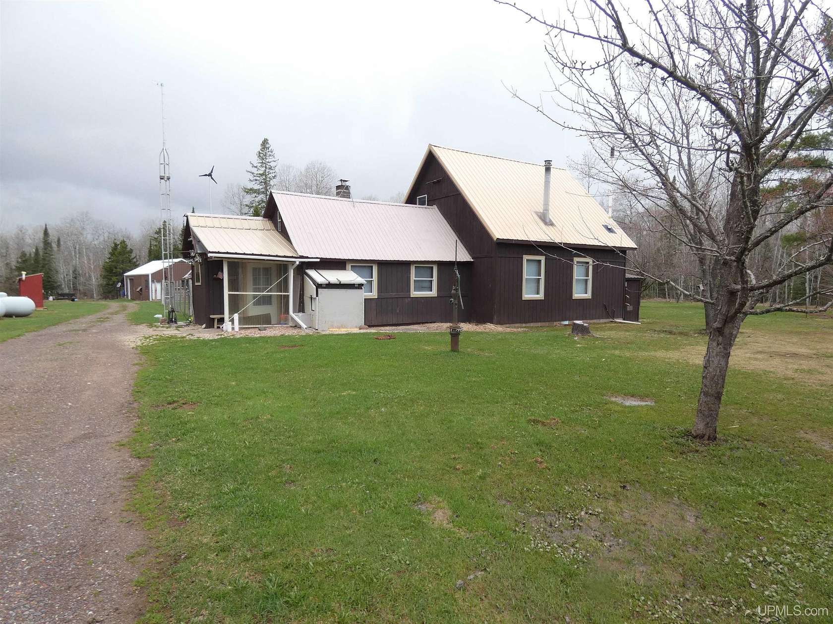79 Acres of Land with Home for Sale in Bergland, Michigan