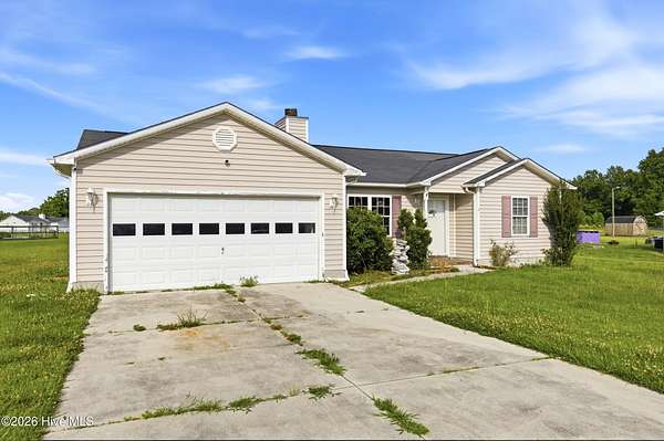 1.5 Acres of Land with Home for Sale in Maysville, North Carolina