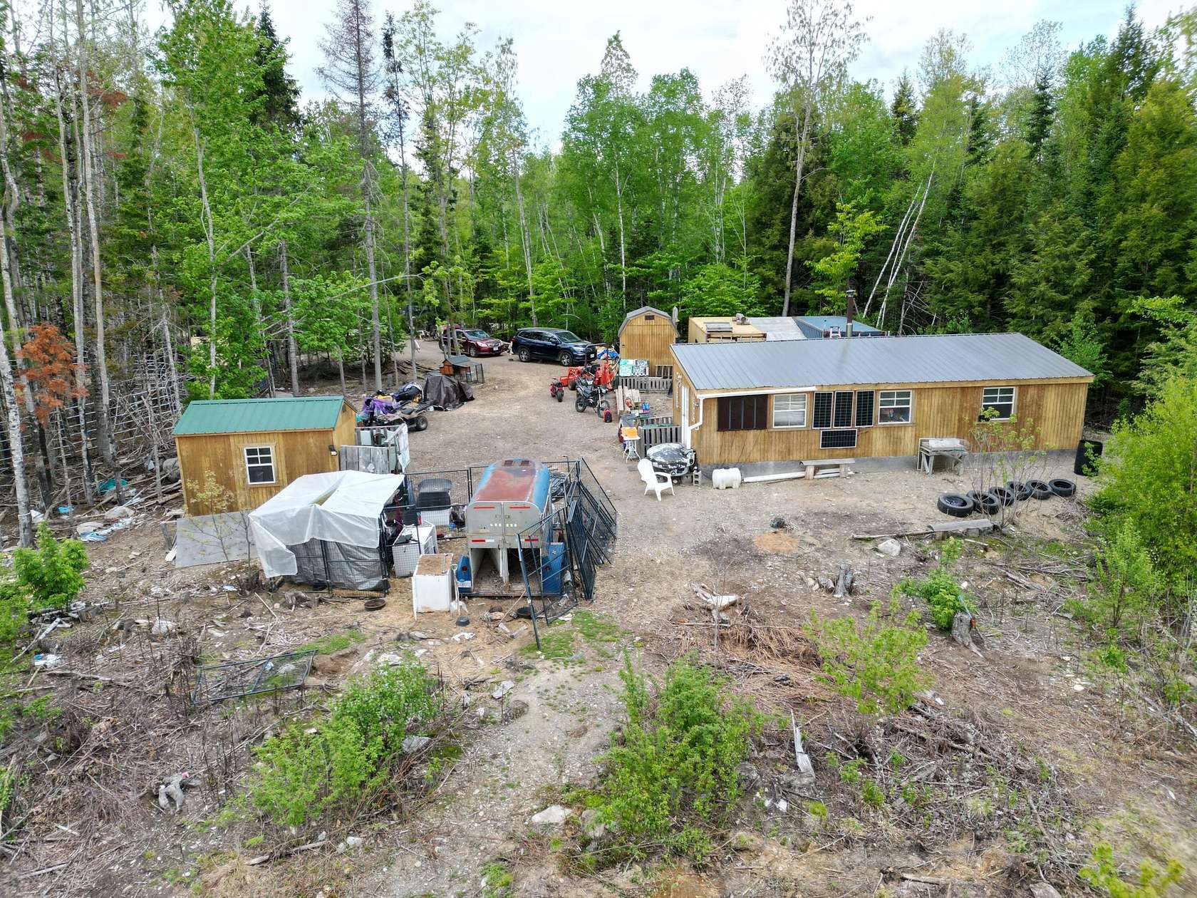 55 Acres of Land with Home for Sale in Mattawamkeag, Maine