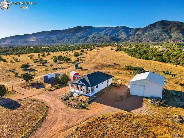 73.6 Acres of Land with Home for Sale in Penrose, Colorado