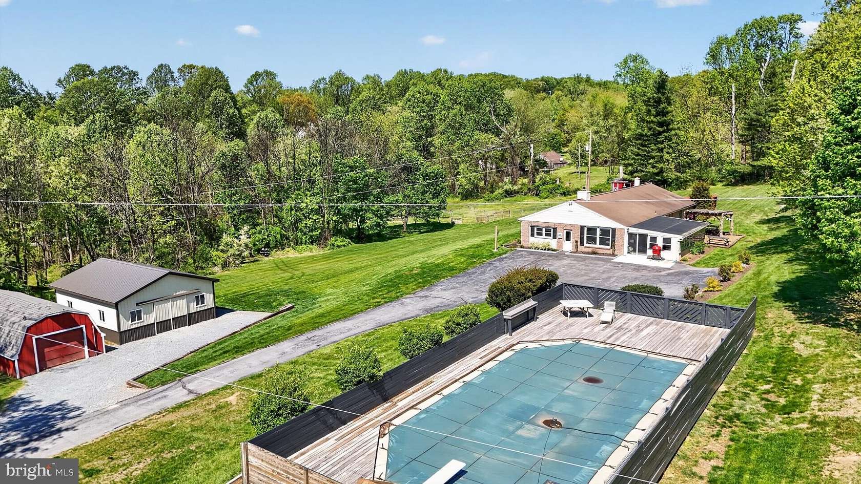 4.7 Acres of Land with Home for Auction in Honey Brook, Pennsylvania