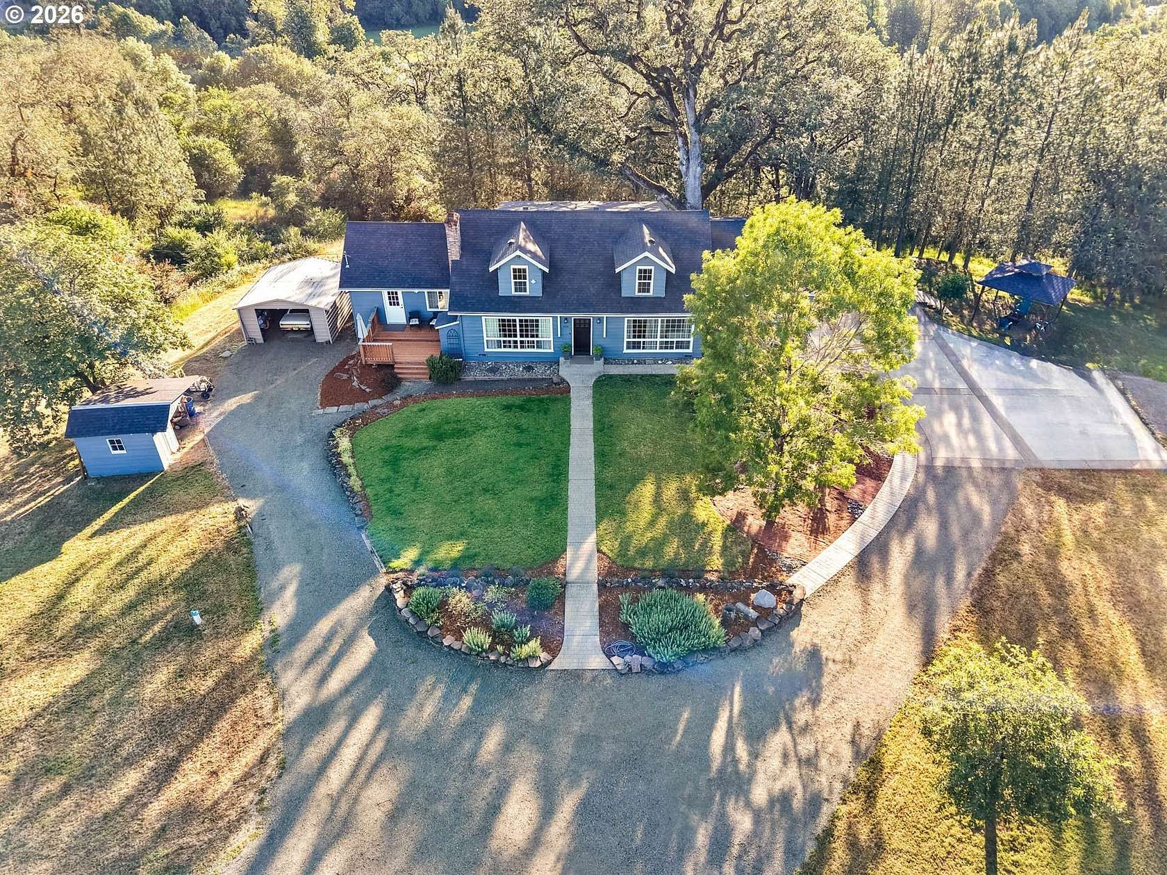 8.88 Acres of Land with Home for Sale in Oakland, Oregon