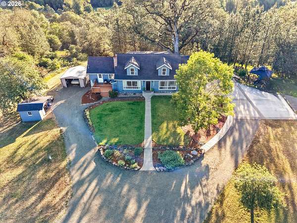 8.88 Acres of Land with Home for Sale in Oakland, Oregon