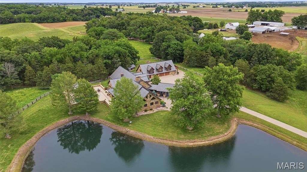 40.5 Acres of Land with Home for Sale in Red Bud, Illinois