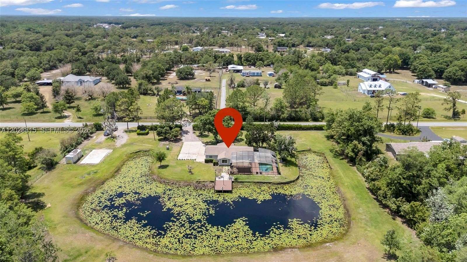 4.89 Acres of Land with Home for Sale in St. Cloud, Florida