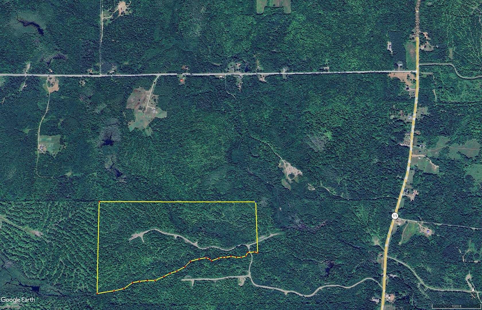 105 Acres of Recreational Land for Sale in Mount Chase Town, Maine