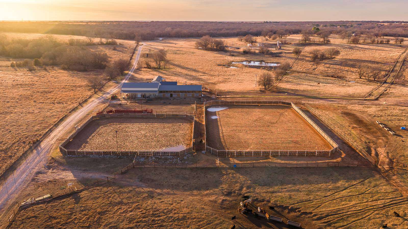 230 Acres of Land with Home for Sale in Wilson, Oklahoma