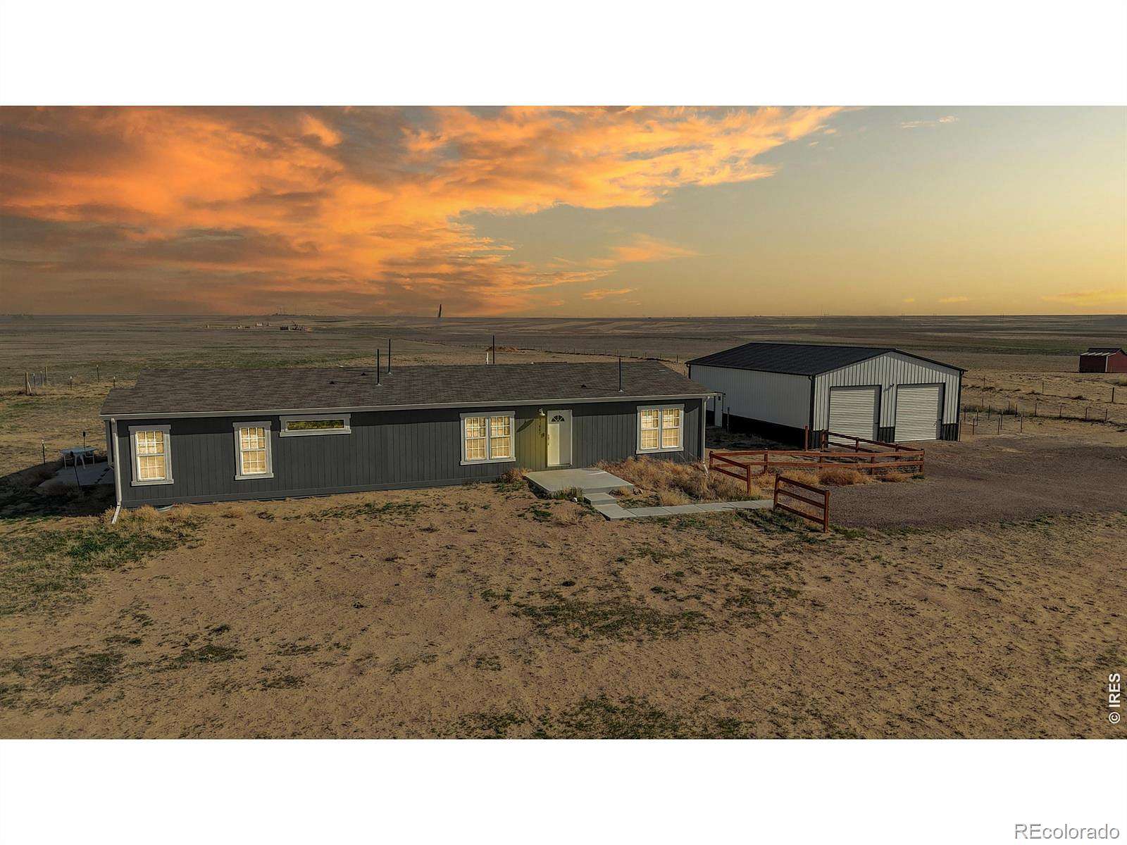 35.8 Acres of Land with Home for Sale in Briggsdale, Colorado
