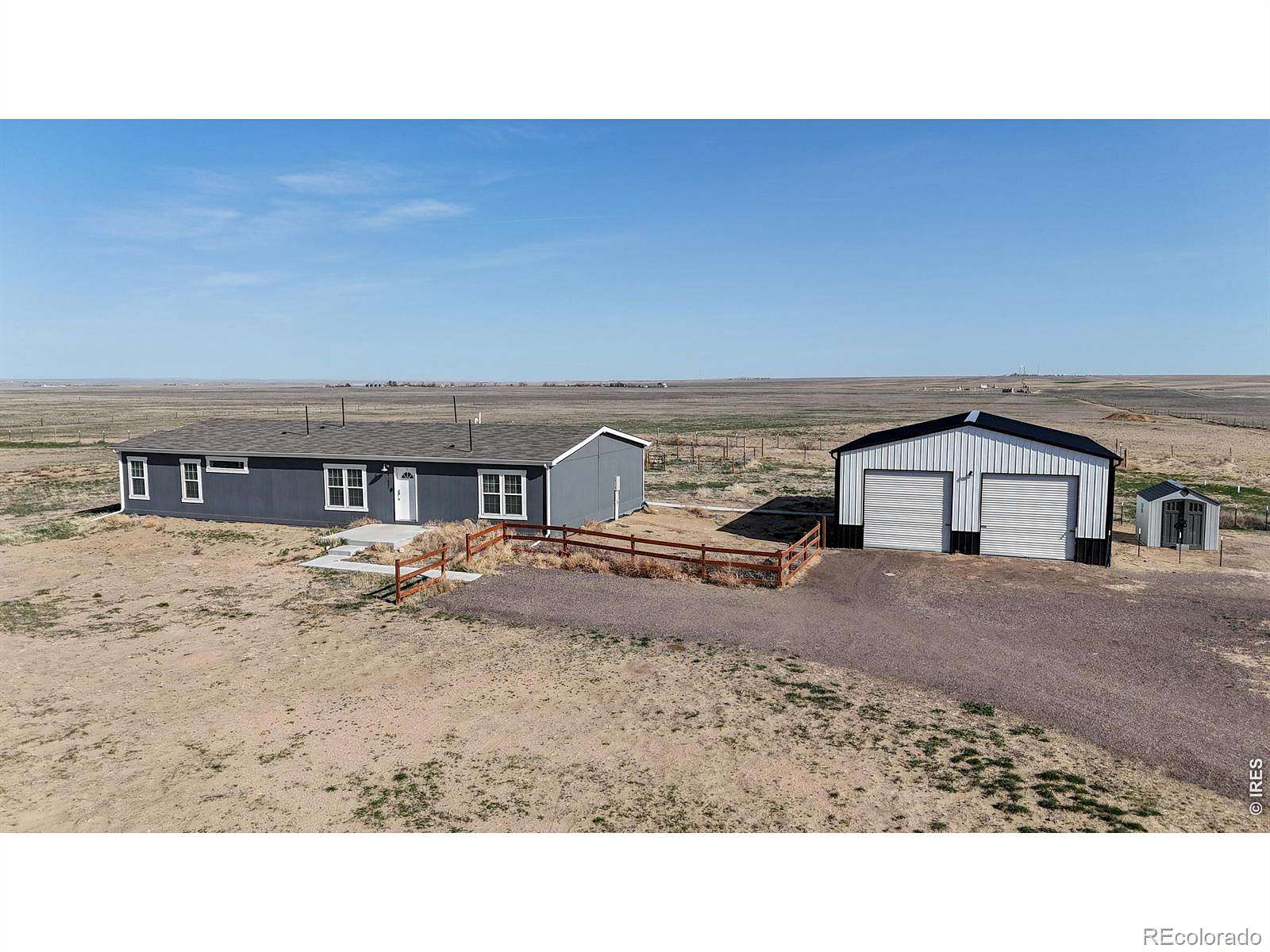 35.8 Acres of Land with Home for Sale in Briggsdale, Colorado