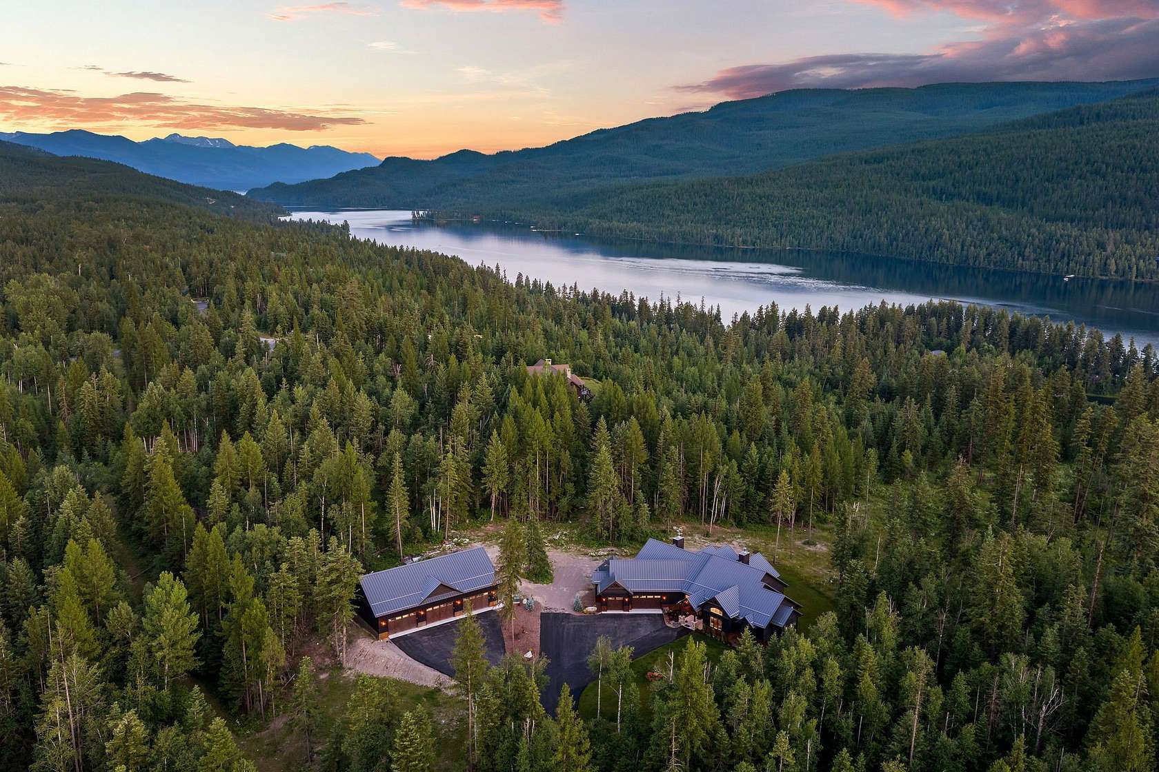 6.78 Acres of Land with Home for Sale in Bigfork, Montana