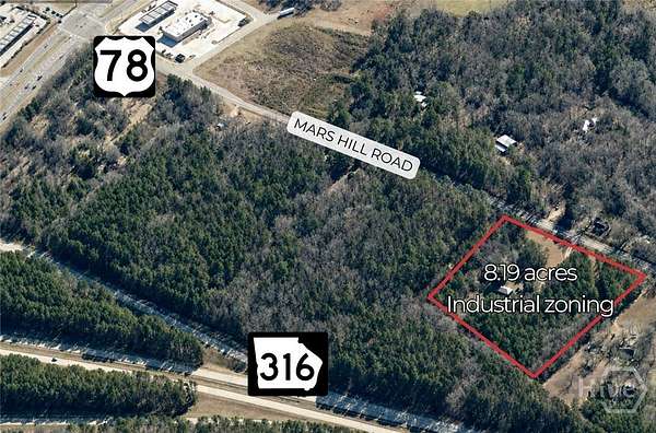 8.19 Acres of Commercial Land for Sale in Bogart, Georgia