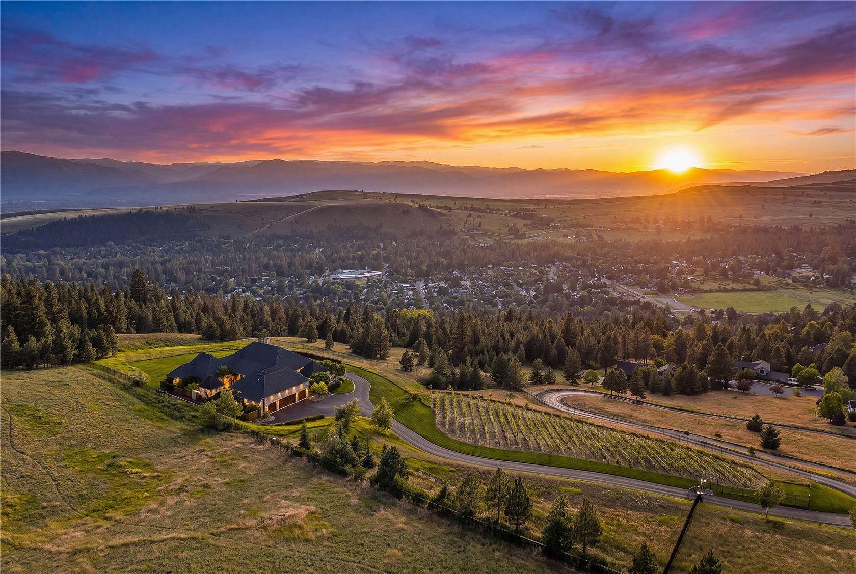 10.5 Acres of Land with Home for Sale in Missoula, Montana