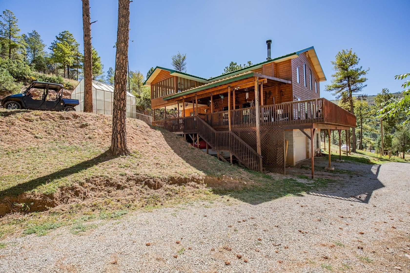 6 Acres of Land with Home for Sale in Mayhill, New Mexico