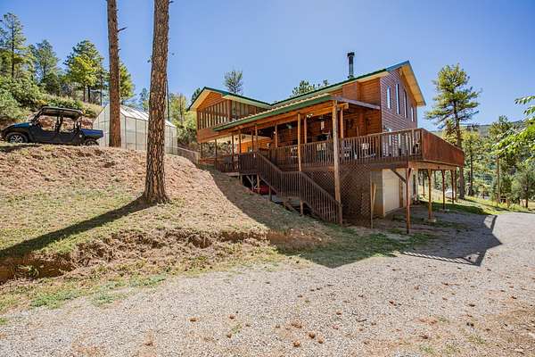 6 Acres of Land with Home for Sale in Mayhill, New Mexico