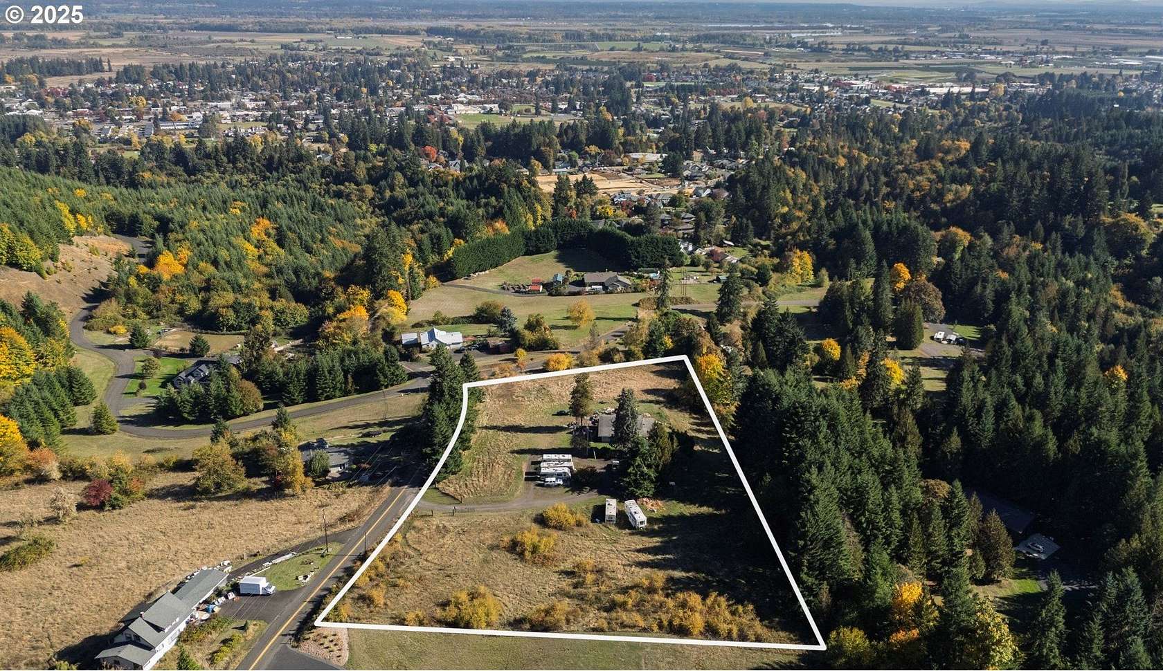 3.55 Acres of Land with Home for Sale in Scappoose, Oregon