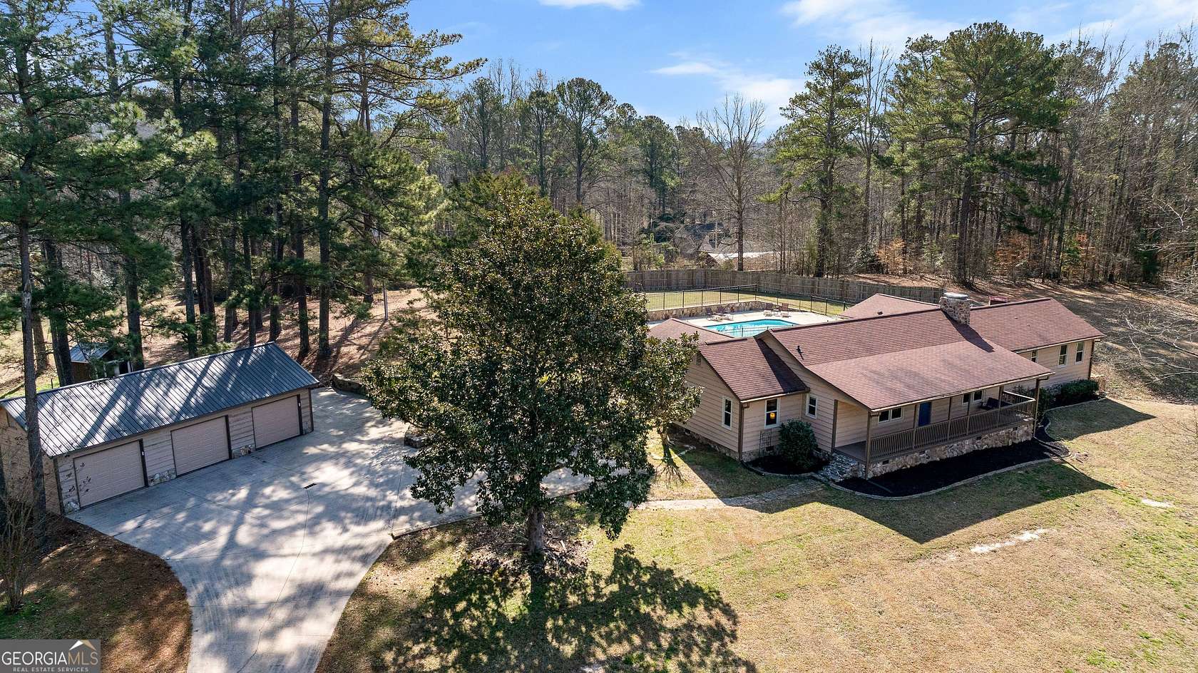 1.6 Acres of Land with Home for Sale in Newnan, Georgia