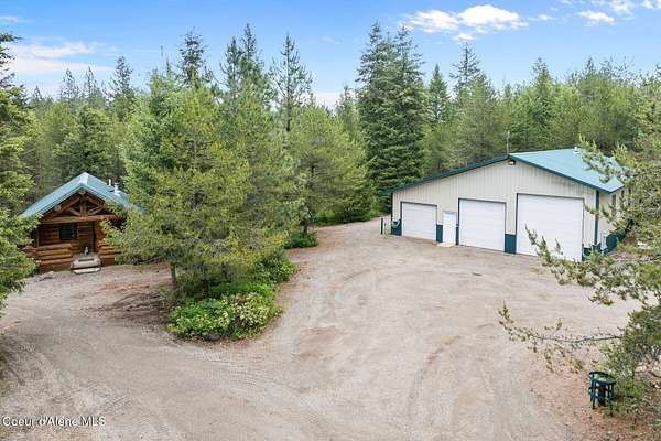9.77 Acres of Land with Home for Sale in Spirit Lake, Idaho