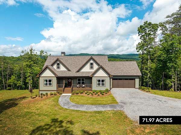 72 Acres of Land with Home for Sale in Blue Ridge, Georgia