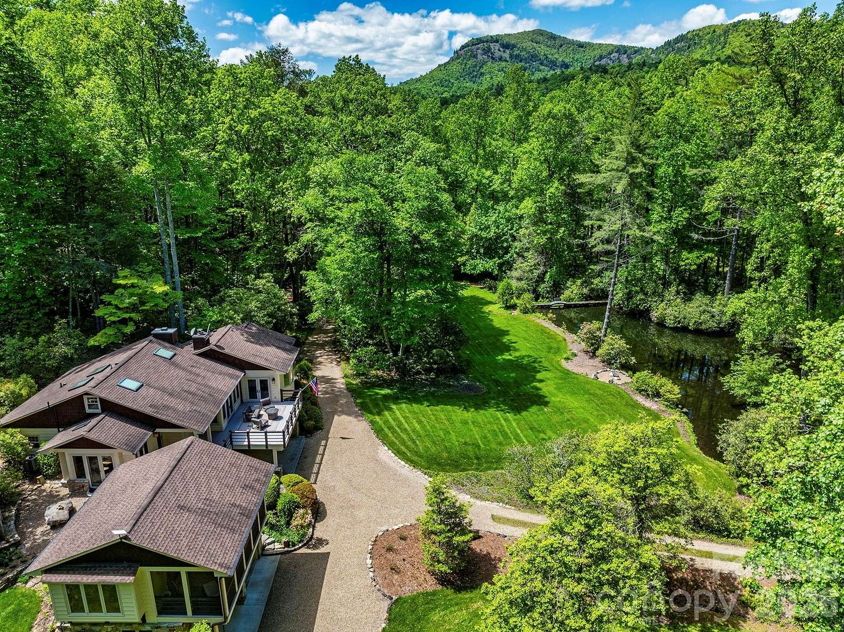 23 Acres of Recreational Land with Home for Sale in Cashiers, North Carolina