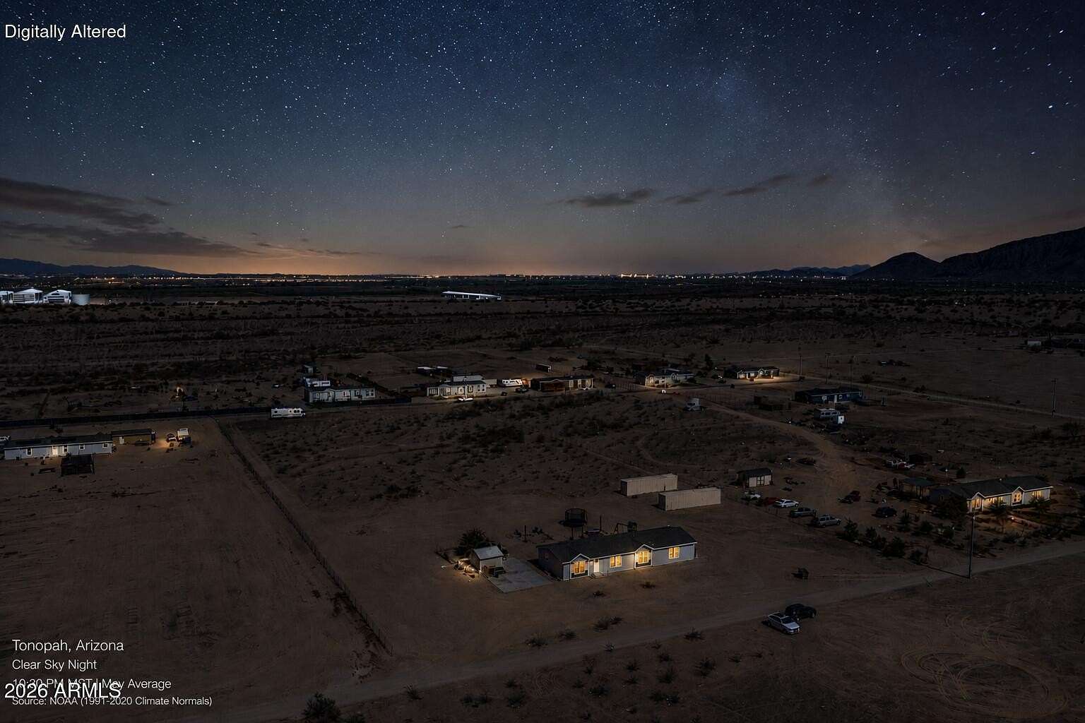 4 Acres of Land with Home for Sale in Tonopah, Arizona