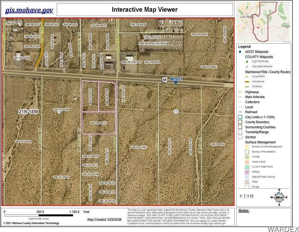 11.8 Acres of Commercial Land for Sale in Golden Valley, Arizona