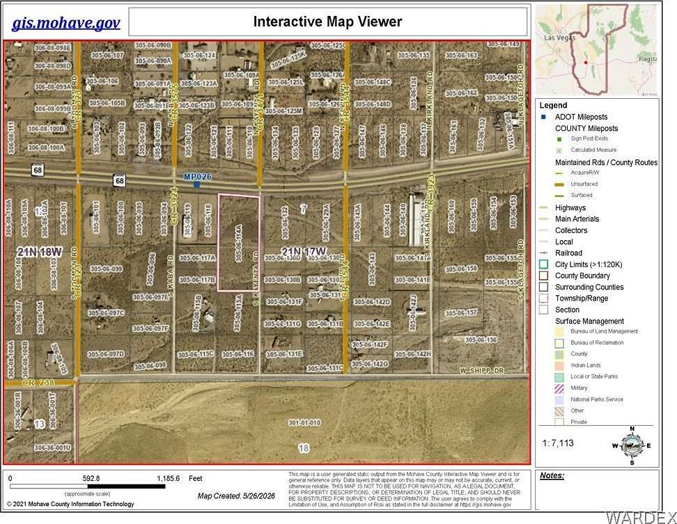 5.14 Acres of Commercial Land for Sale in Golden Valley, Arizona