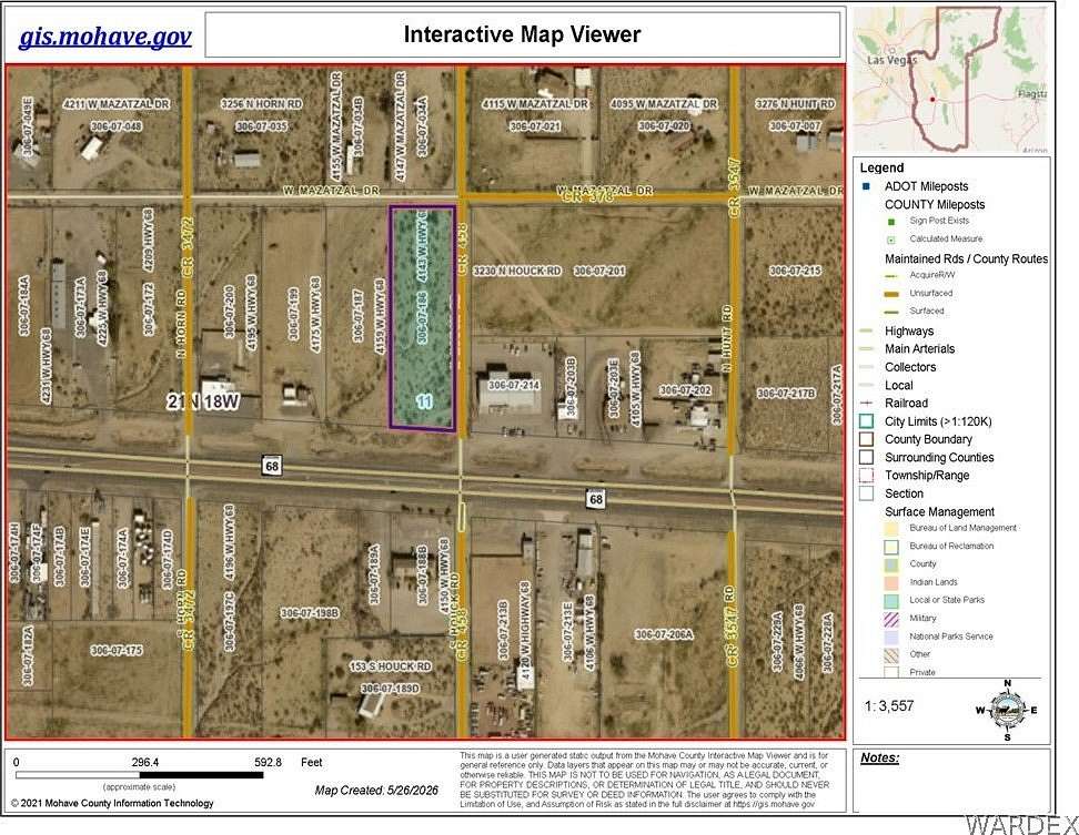 1.87 Acres of Commercial Land for Sale in Golden Valley, Arizona