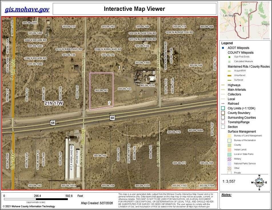 1.63 Acres of Commercial Land for Sale in Golden Valley, Arizona