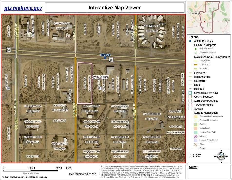 1.54 Acres of Commercial Land for Sale in Golden Valley, Arizona