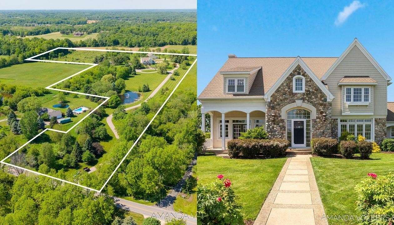 17.8 Acres of Recreational Land with Home for Sale in Byron Center, Michigan