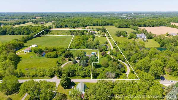 17.8 Acres of Recreational Land with Home for Sale in Byron Center, Michigan