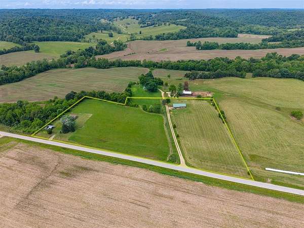 7.54 Acres of Land with Home for Sale in Cloverport, Kentucky