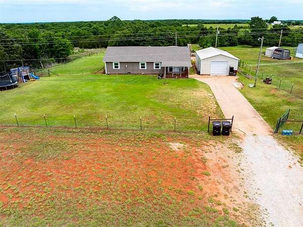 10 Acres of Recreational Land with Home for Sale in Meeker, Oklahoma