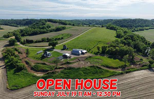 25.2 Acres of Land with Home for Sale in Cassville, Wisconsin