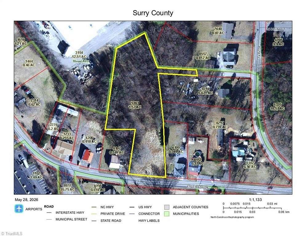 1.57 Acres of Mixed-Use Land for Sale in Mount Airy, North Carolina