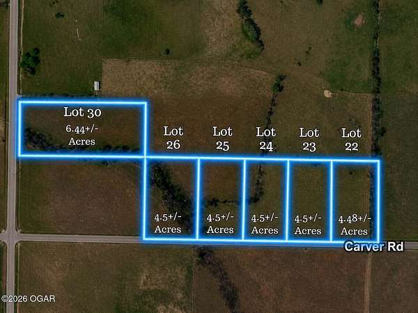 4.48 Acres of Residential Land for Sale in Diamond, Missouri