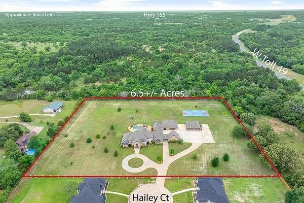 6.56 Acres of Land with Home for Sale in Tyler, Texas