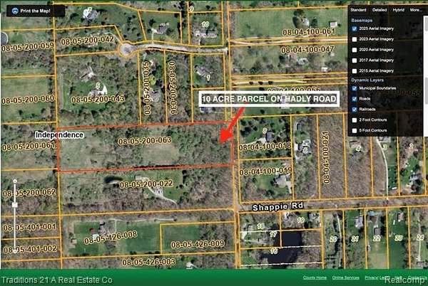 10 Acres of Land for Sale in Clarkston, Michigan