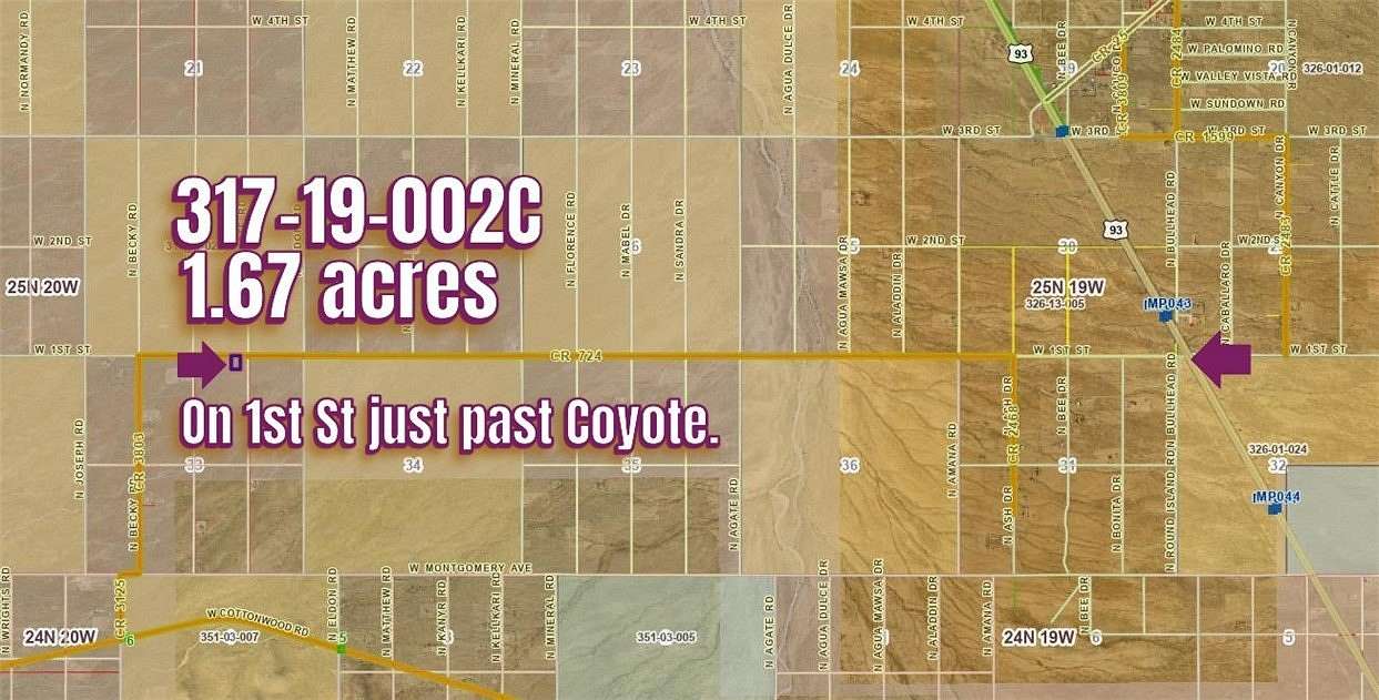 1.67 Acres of Residential Land for Sale in Dolan Springs, Arizona