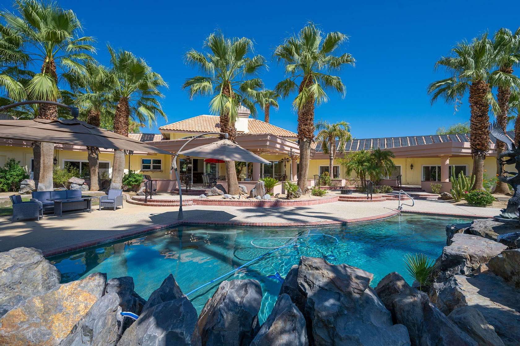 2.62 Acres of Land with Home for Lease in La Quinta, California
