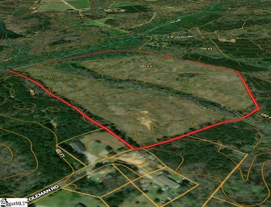 61.2 Acres of Recreational & Residential Land for Sale in Clinton, South Carolina