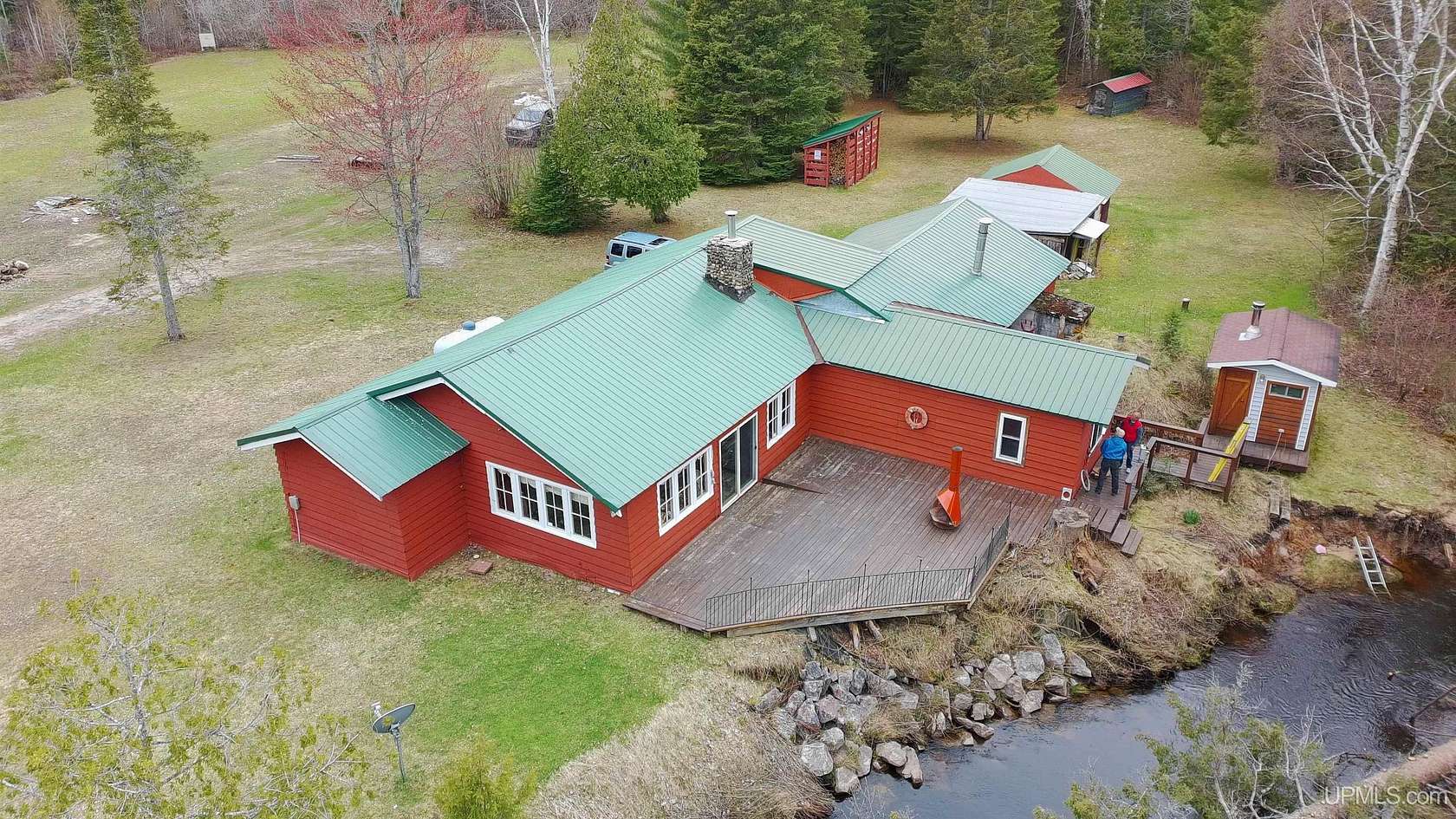 40 Acres of Recreational Land with Home for Sale in Eckerman, Michigan
