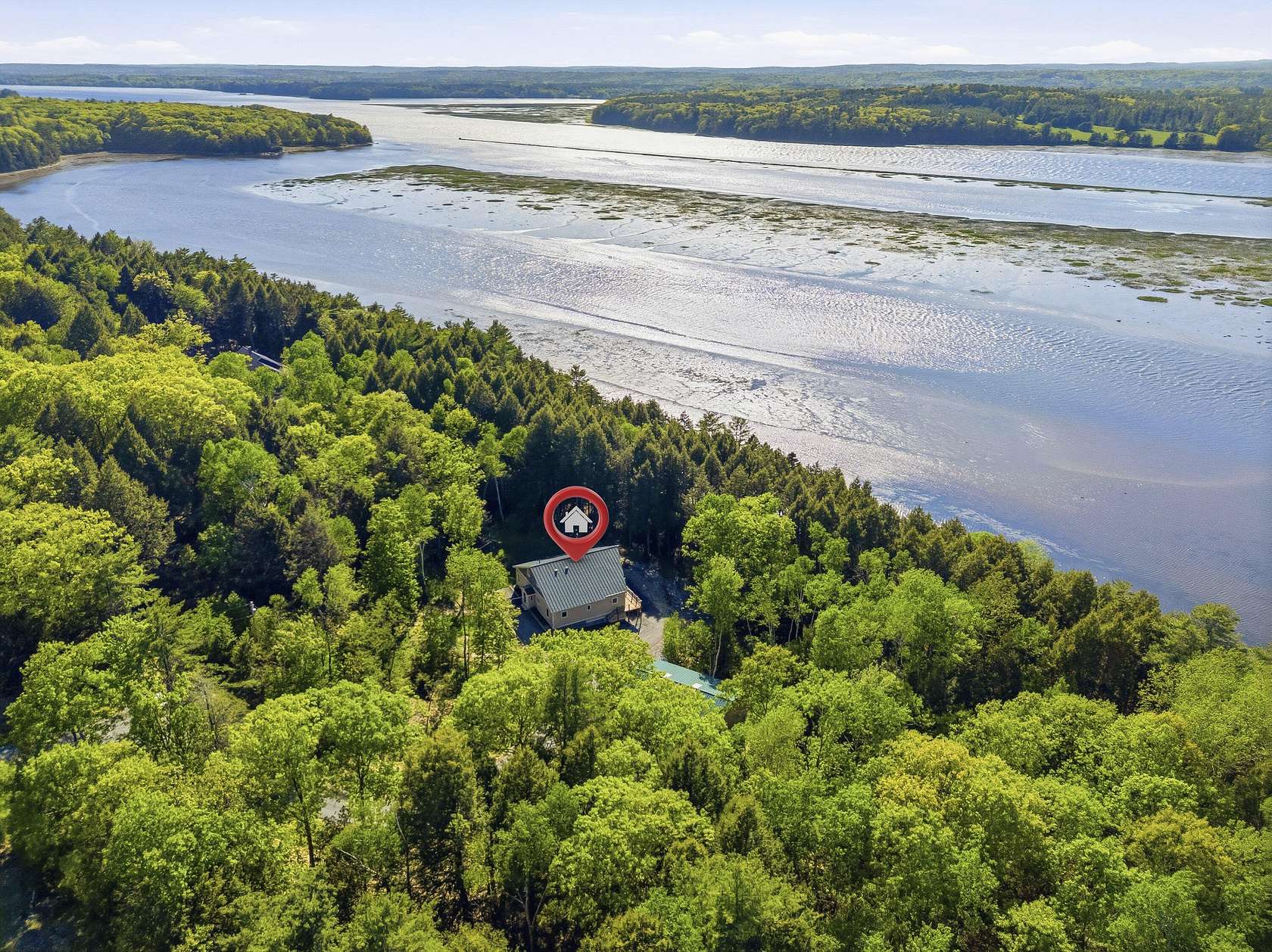 3.5 Acres of Land with Home for Sale in Dresden Town, Maine