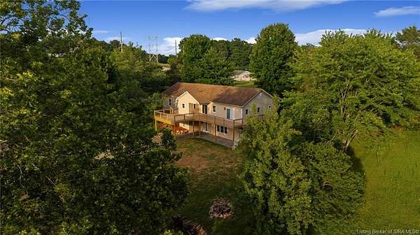 6.61 Acres of Land with Home for Sale in Georgetown, Indiana