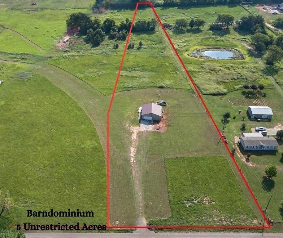 5 Acres of Land with Home for Sale in Frankston, Texas