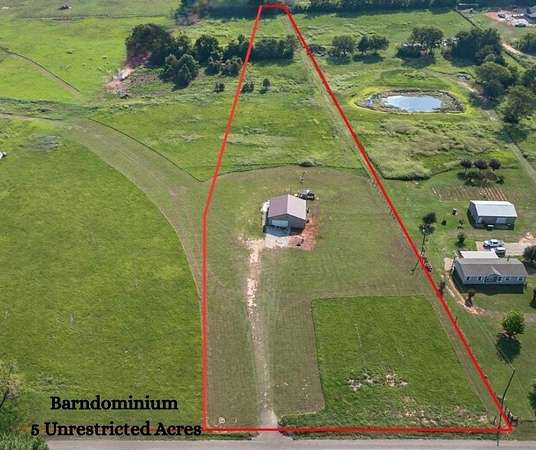 5 Acres of Land with Home for Sale in Frankston, Texas