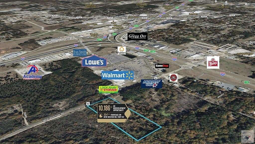 10 Acres of Commercial Land for Sale in Texarkana, Texas
