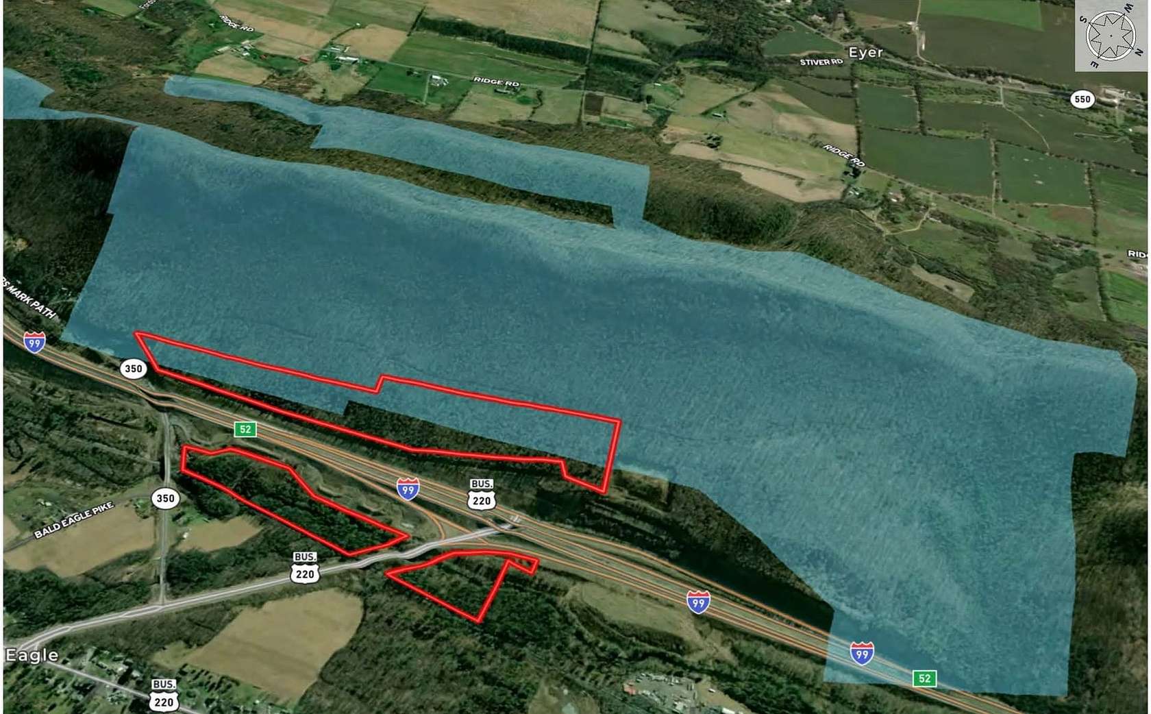 57.7 Acres of Recreational Land for Sale in Tyrone, Pennsylvania