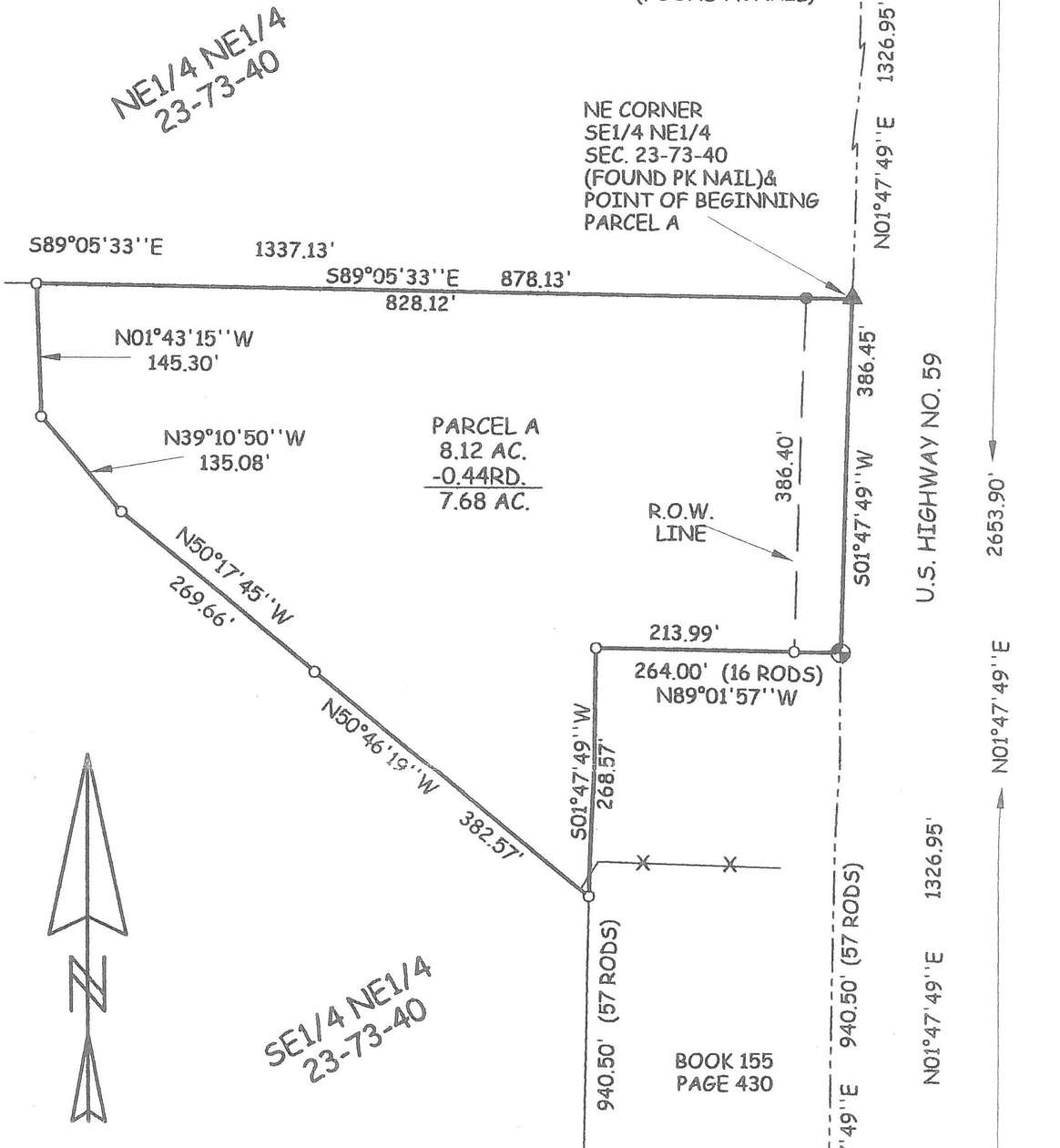 8.12 Acres of Land for Sale in Henderson, Iowa